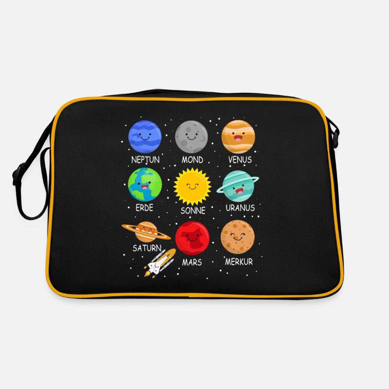 Planètes Système Solaire Enfants Space Boys Sac Retro