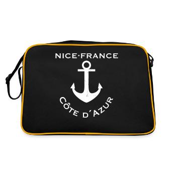 Nice (Nice) France - Retro Bag - black/gold - Back