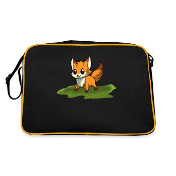 Fox red fox - Retro Bag - black/gold - Back