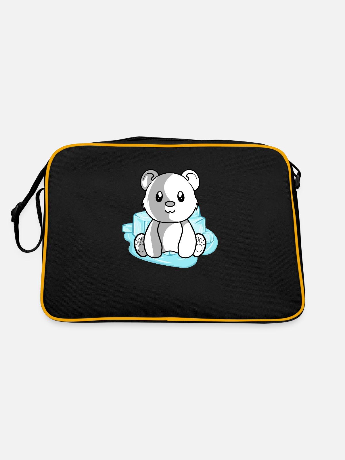 Polar bear polar bear - Retro Bag - black/gold - Back