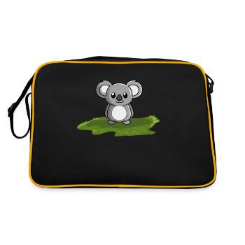 Ours koala koala - Sac Retro - noir/or - Dos