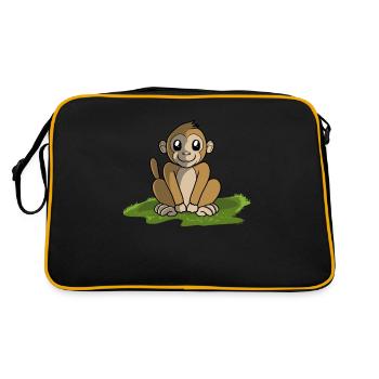 Singe singe - Sac Retro - noir/or - Dos