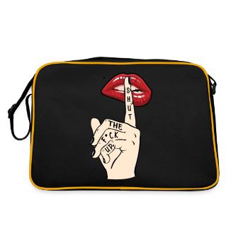 Shut The Fuck Up T-Shirt - Retro Bag - black/gold - Back