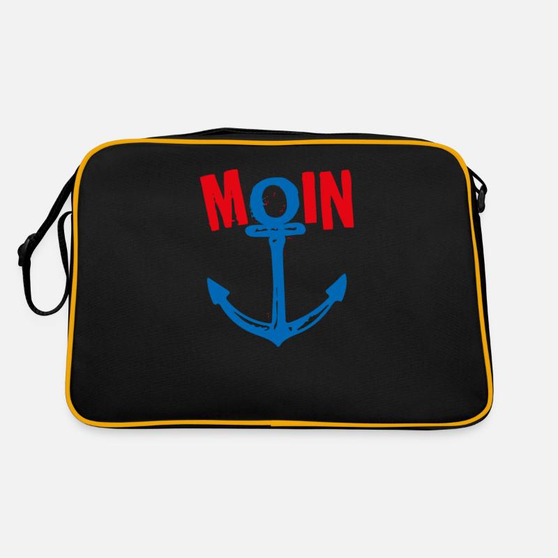Anker Moin - Retro Tasche - Schwarz/Gold