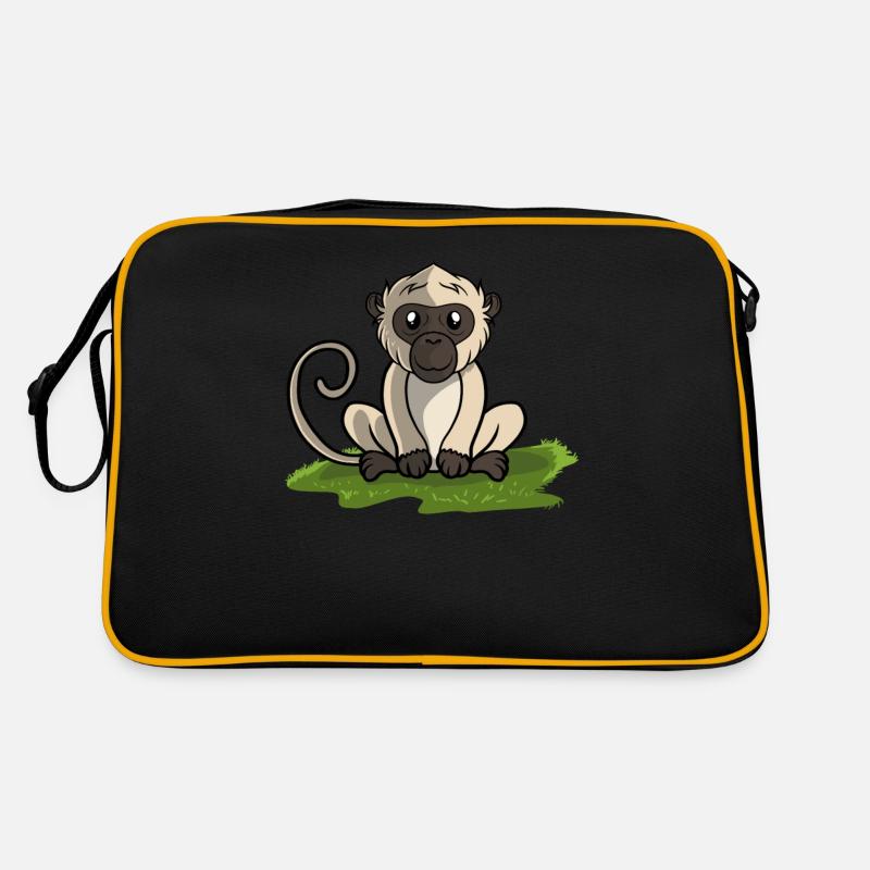 Affe Äffchen Retro Tasche