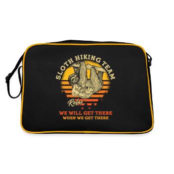 Équipe de randonnée paresseux - Sac Retro - noir/or - Dos
