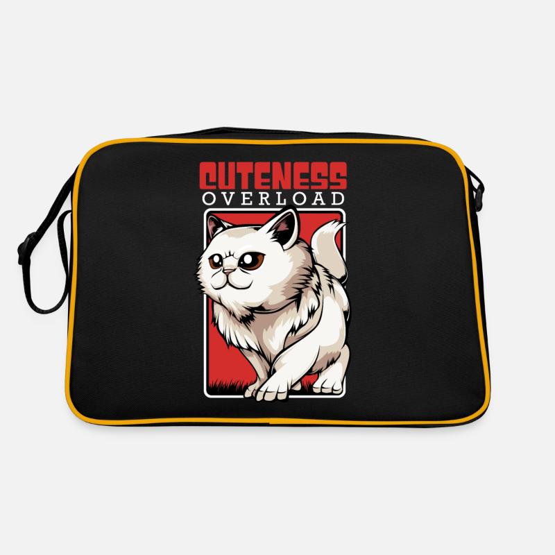 Chat persan mignon - surcharge de gentillesse - Kawaii Sac Retro