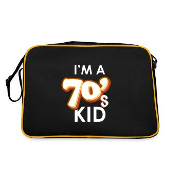 I ́m a 70's Kid Gift of the 70s Generation - Retro Bag - black/gold - Back