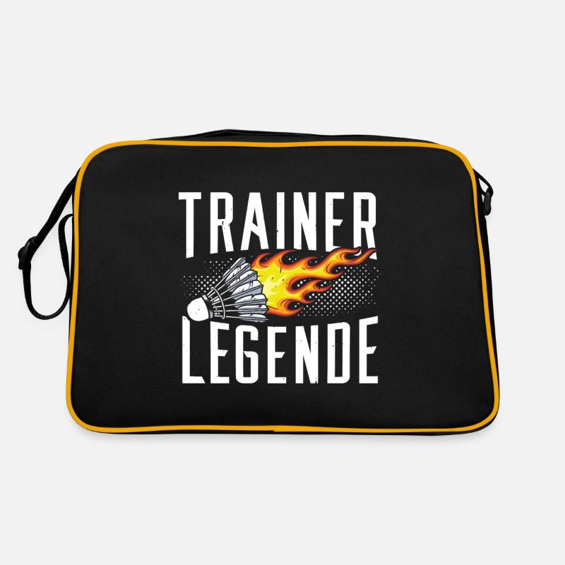 Volant de badminton Coach Legend - Sac Retro - noir/or