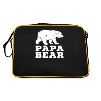 Papa Ours - Sac Retro - noir/or - Dos