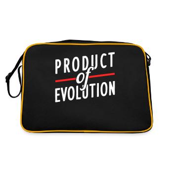 Cadeau d'évolution athée - Sac Retro - noir/or - Dos