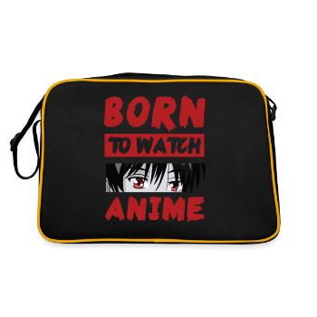Hentai Manga Anime Waifu japonais ahegao fille sexy - Sac Retro - noir/or - Dos