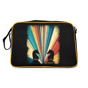 Tournoi d'échecs échecs joueur échec et mat - Sac Retro - noir/or - Dos