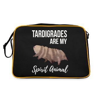 Les tardigrades sont mon animal spirituel - Sac Retro - noir/or - Dos