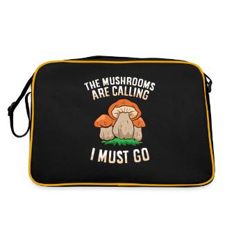 Mycologie Cueillette de champignons Collecte de champignons comestibles - Sac Retro - noir/or - Dos