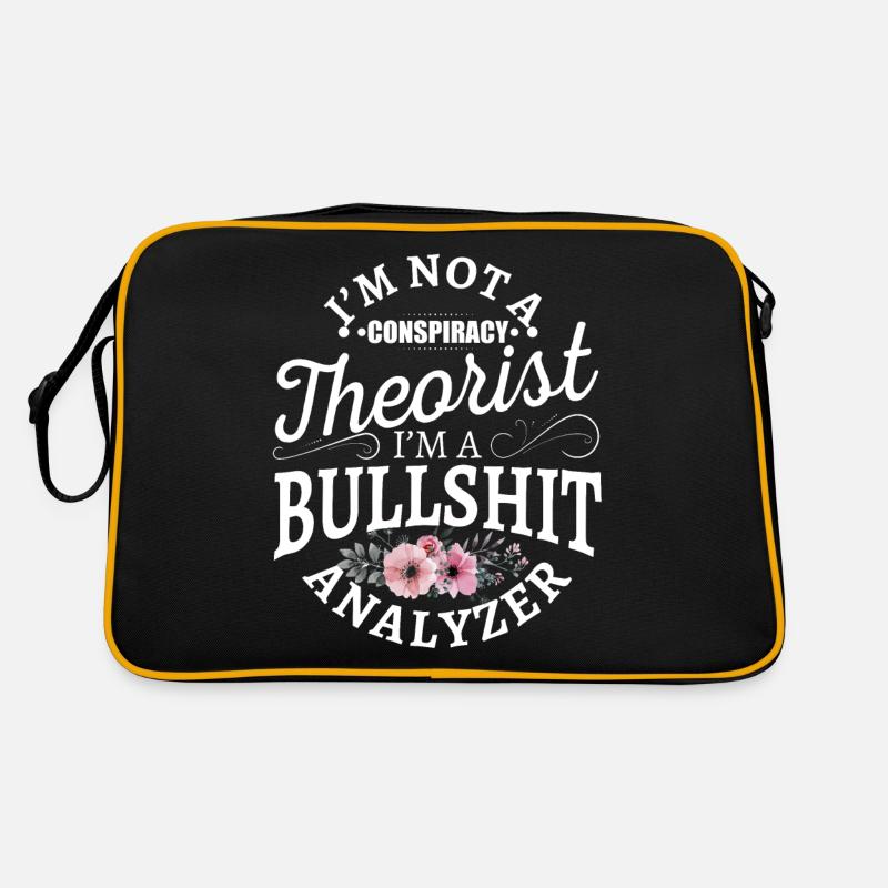 Ich bin kein Verschwörungstheoretiker, ich bin eine Bullshit-Analyse Retro Tasche
