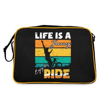Downhill mountain bike downhill bike - Retro Bag - black/gold - Back