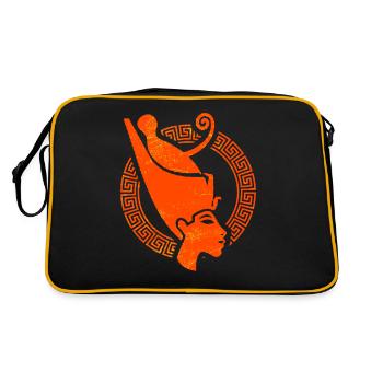 Egypt vacation pyramids sphinx archeology - Retro Bag - black/gold - Back