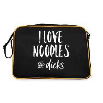 Dirty saying - Retro Bag - black/gold - Back