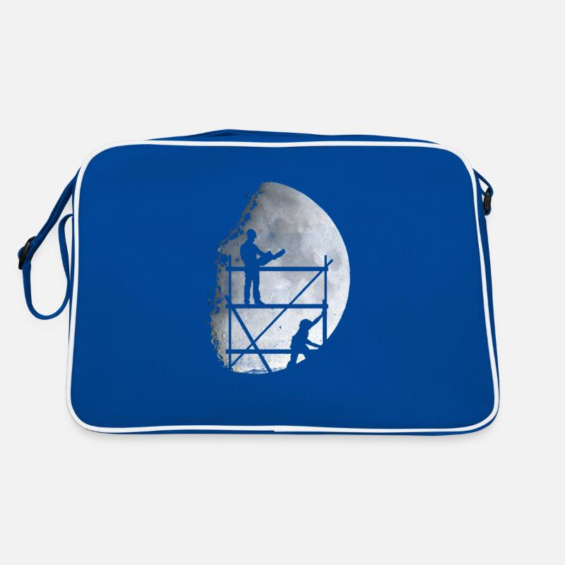 Gerüstbau Mond Gerüst Beruf Retro Tasche