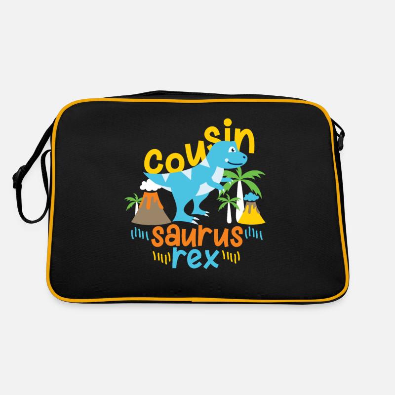 Dino Cousine Cousin Geschenkidee Retro Tasche