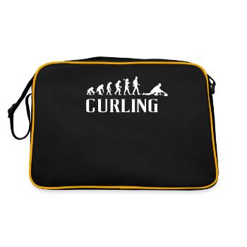 Curling Evolution Present Idea - Retro Tasche - Schwarz/Gold - Hinten