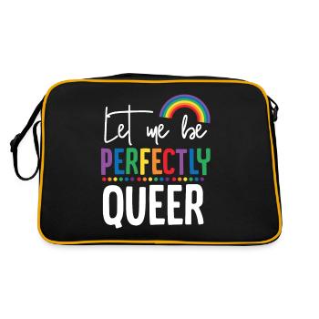 Arc en ciel lesbienne lesbienne - Sac Retro - noir/or - Dos