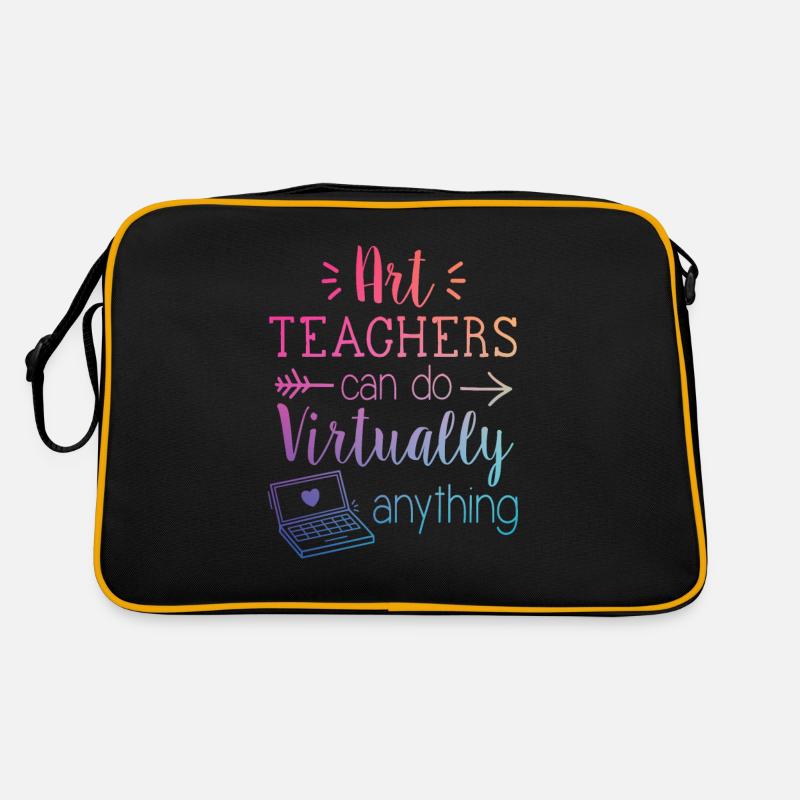Art Teachers Can Do Virtually Anything - Retro Bag - black/gold