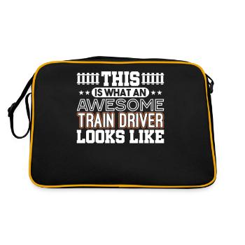 Train driver - Retro Bag - black/gold - Back