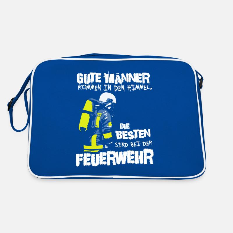 Stolzer Held bei der Feuerwehr – Helden im Einsatz Retro Tasche