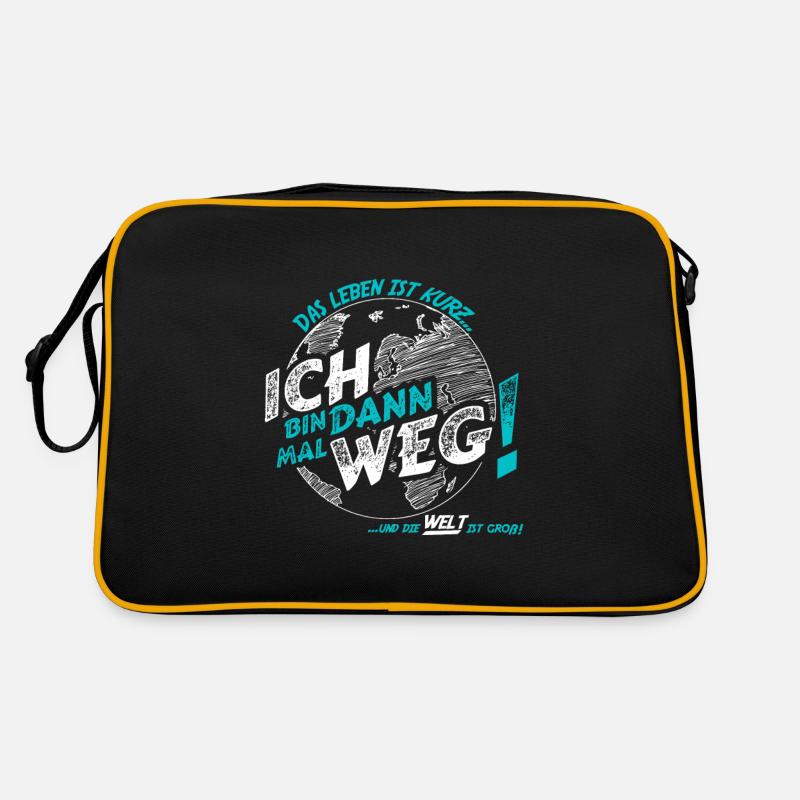 Das Leben genießen: Ich bin dann mal weg Retro Tasche