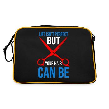 Barber Barbershop Barber Barbe - Sac Retro - noir/or - Dos