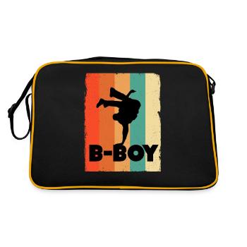Breakdance kids - Retro Bag - black/gold - Back