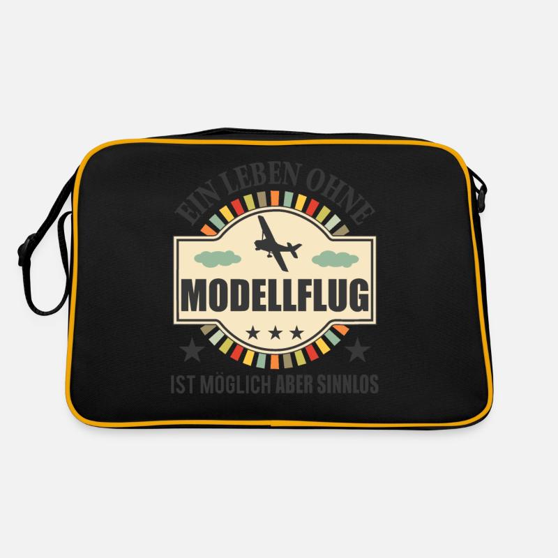Modellflug Lustiger Spruch Modellbauer Geschenk Retro Tasche