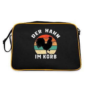 The rooster in the basket - Retro Bag - black/gold - Back