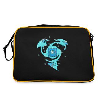 Roleplayers D20 Loot Chest RPG D20 dice - Retro Bag - black/gold - Back