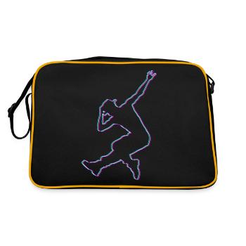 Cadeau de danse de rue hip hop dance break dance - Sac Retro - noir/or - Dos