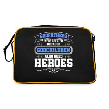 Baptism Godfather Godfather Godfather - Retro Bag - black/gold - Back