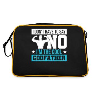Godfather Godfather Baptism Godfather - Retro Bag - black/gold - Back