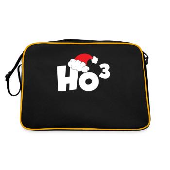 Ho Haute Trois Noël Mathe Ho Ho Ho - Sac Retro - noir/or - Dos