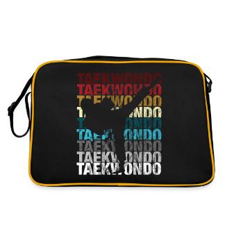Taekwondo Taekwondo Pour les artistes martiaux - Sac Retro - noir/or - Dos