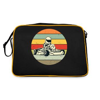Kart Gokart Karting Karting Retro Gift - Sac Retro - noir/or - Dos