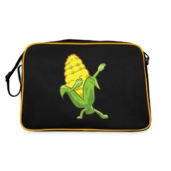 Dabbing Corn Cute Dancing Corn Gift For Corn - Retro Bag - black/gold - Back