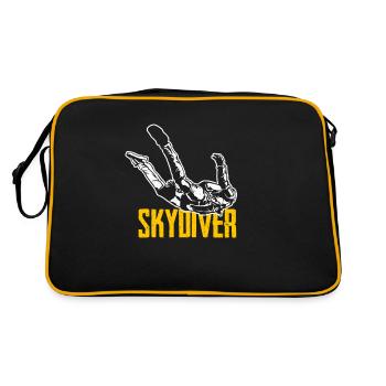 Cadeau de parachutiste pour les athlètes de parachutisme - Sac Retro - noir/or - Dos