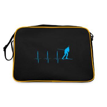 Le biathlon bat son cœur - Sac Retro - noir/or - Dos
