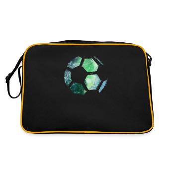 Fußball Fussball - Retro Tasche - Schwarz/Gold - Hinten