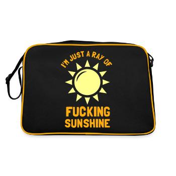 Cadeau de rayon de soleil sarcastique - Sac Retro - noir/or - Dos