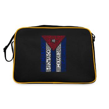 Cuba Flagg Guantamo Camaguey Matanzas Las Tunas - Sac Retro - noir/or - Dos