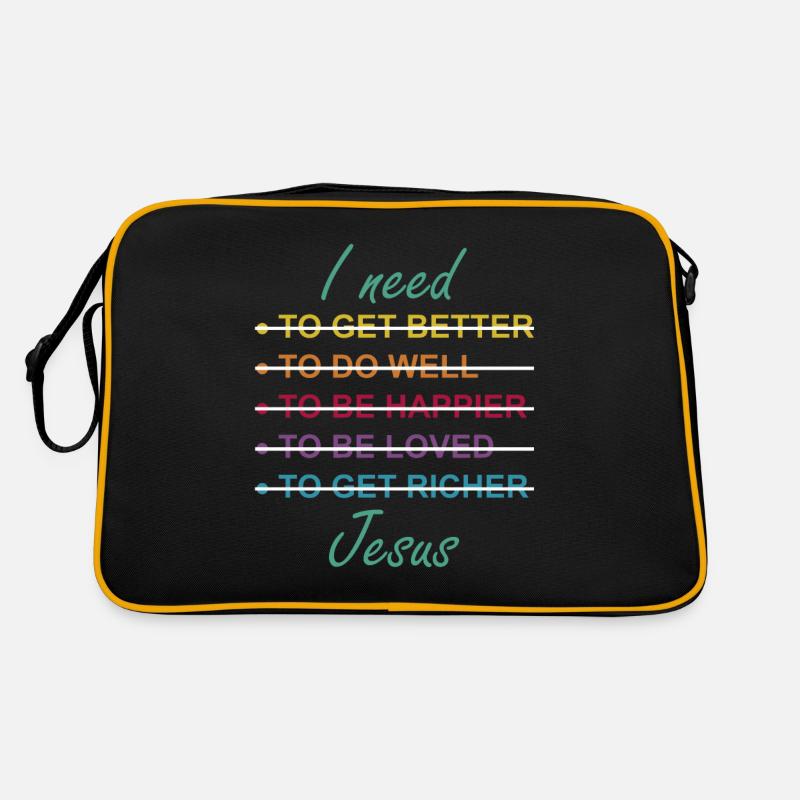 I need jesus Retro Bag