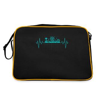 Roller coaster amusement park amusement park carousel - Retro Bag - black/gold - Back